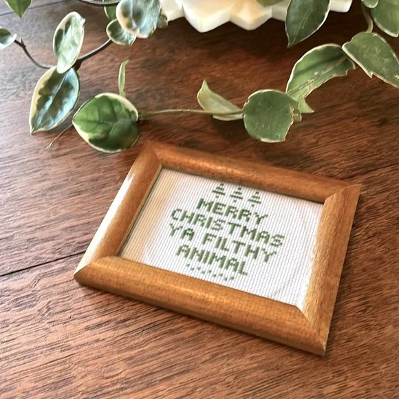 Custom Christmas Handmade Crosstitch Embroidery - Picture 5 of 5